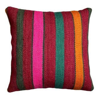 Vintage turkish kilim cushion cover 40 x 40 cm