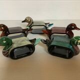 Five duck napkin rings