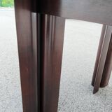 Mim table or large desk in rosewood and veneer Circa 1980
