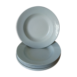 Six hollow plates of St Amand
