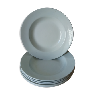 Six hollow plates of St Amand