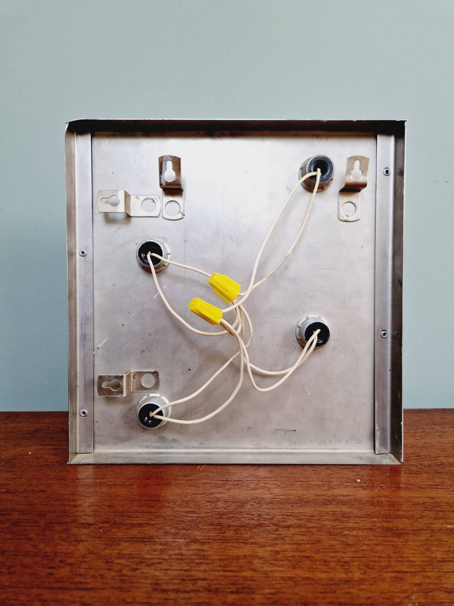 Chromed metal wall light, Goffredo Reggiani 1960s-70s