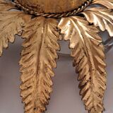 Gilded metal ceiling lamp