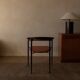 Vintage leather dining chair Arrben Italy, 1980s