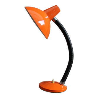 Desk lamp aluminor orange 70's