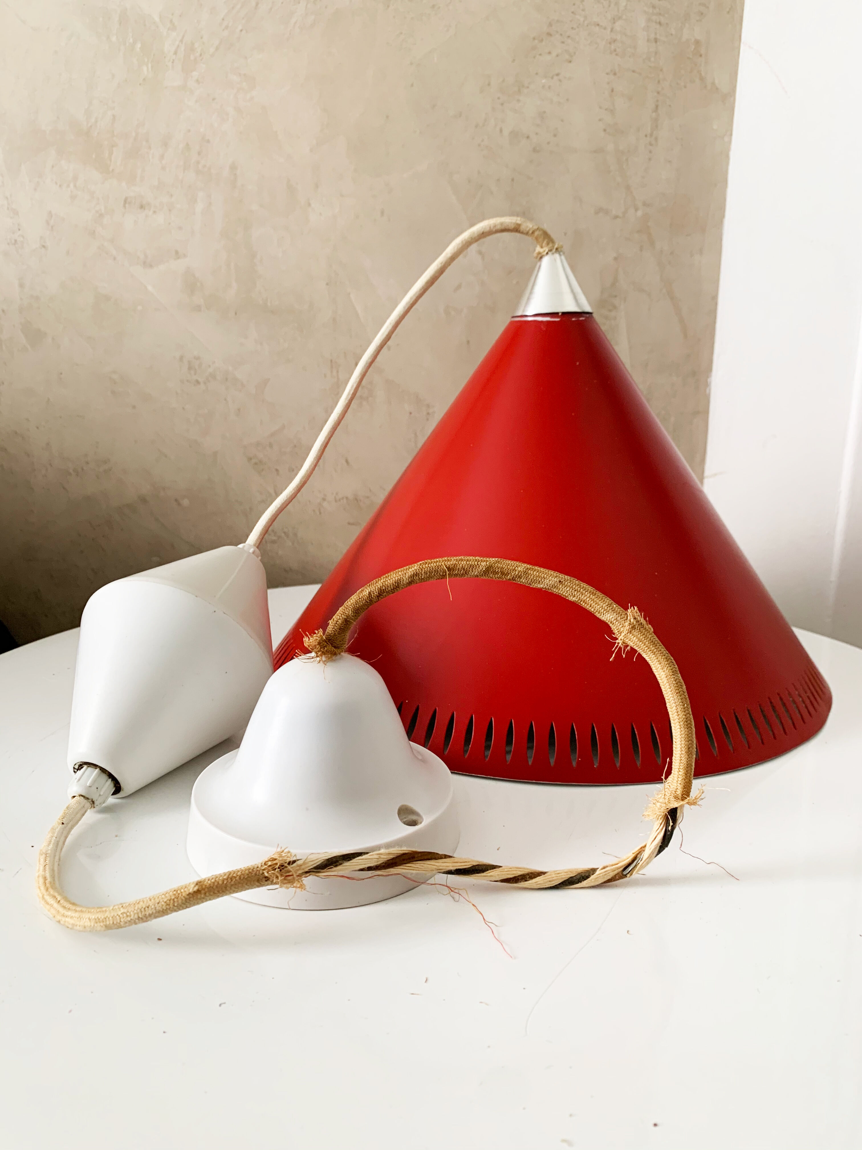 Pendant Lamp by Bent Karlby for Lyfa, Denmark, 1960