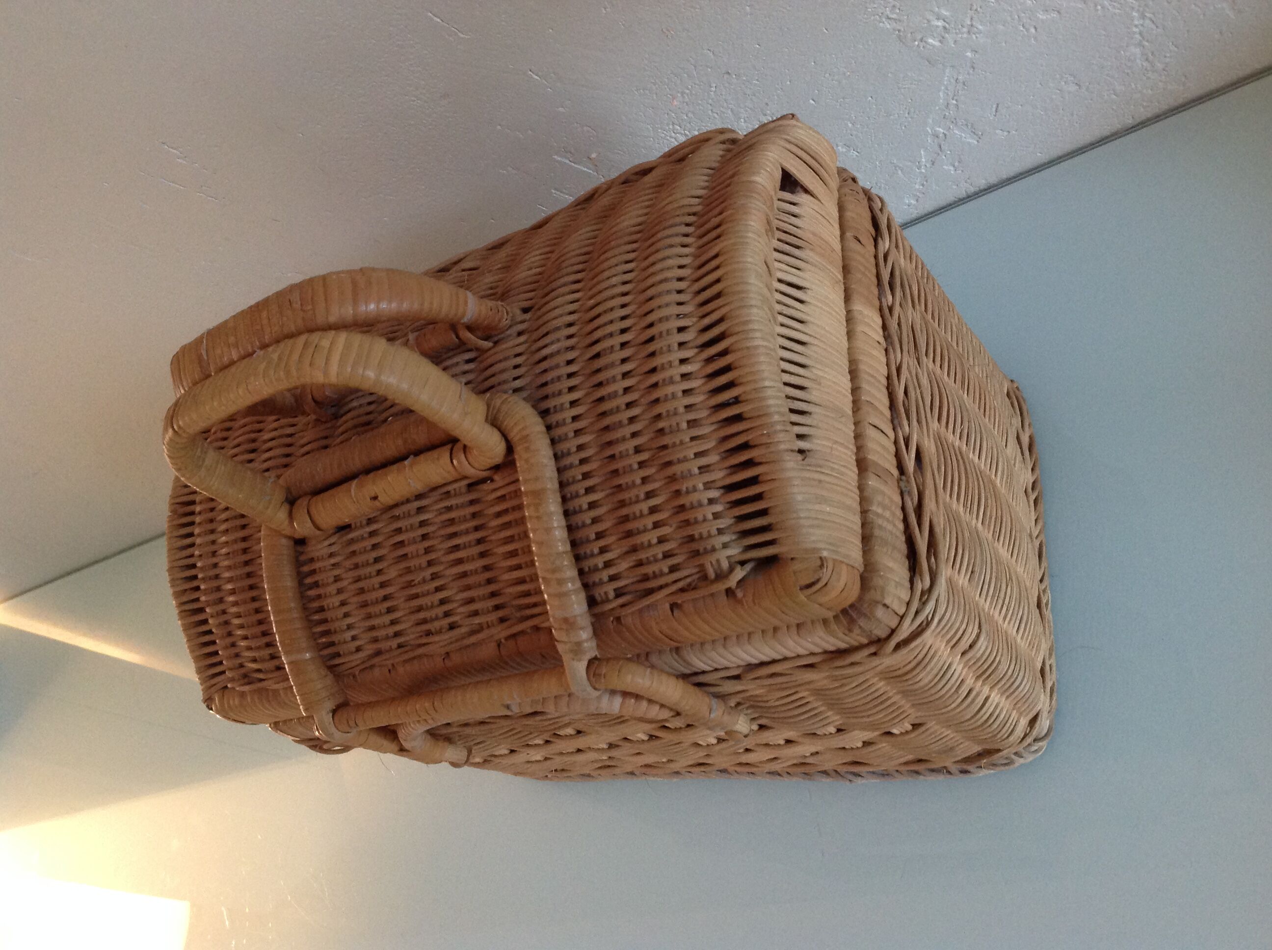 Rattan suitcase vintage 60/70