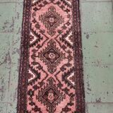 Handmade vintage Uzbek Bukhara runner 1.7' x 4.5' (52cm x 139cm) 1960s - 1С1164