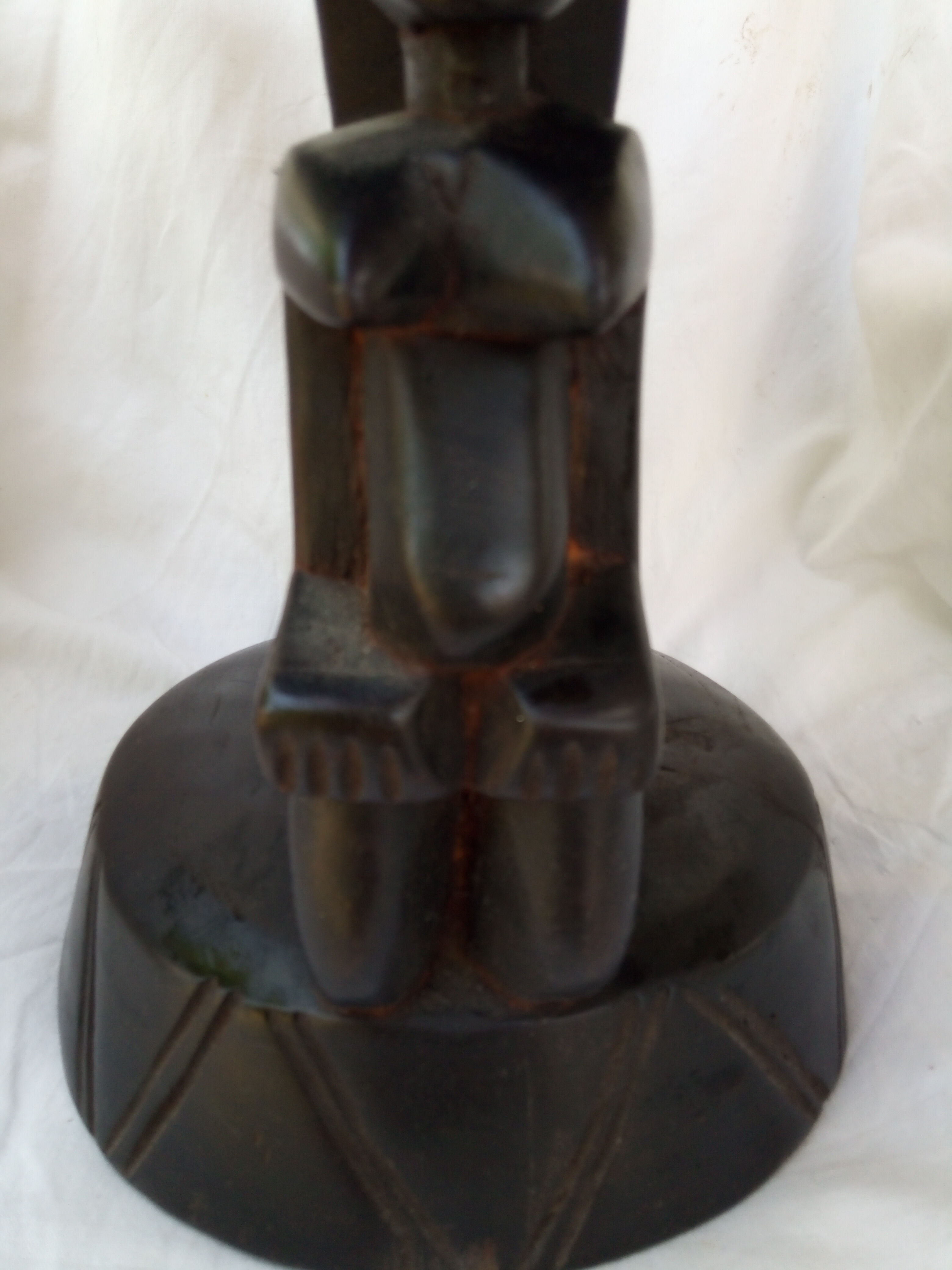 Ancient African carved wooden stool