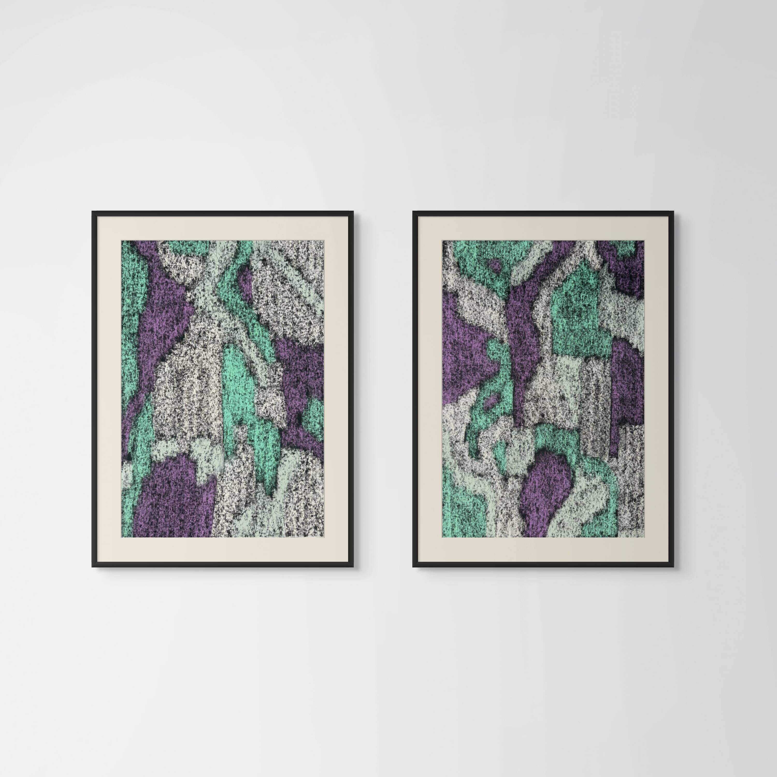 Pastel drawing 'Diptyque Brésil' by Atelier Cléophée