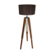Old floor lamp on surveyor tripod