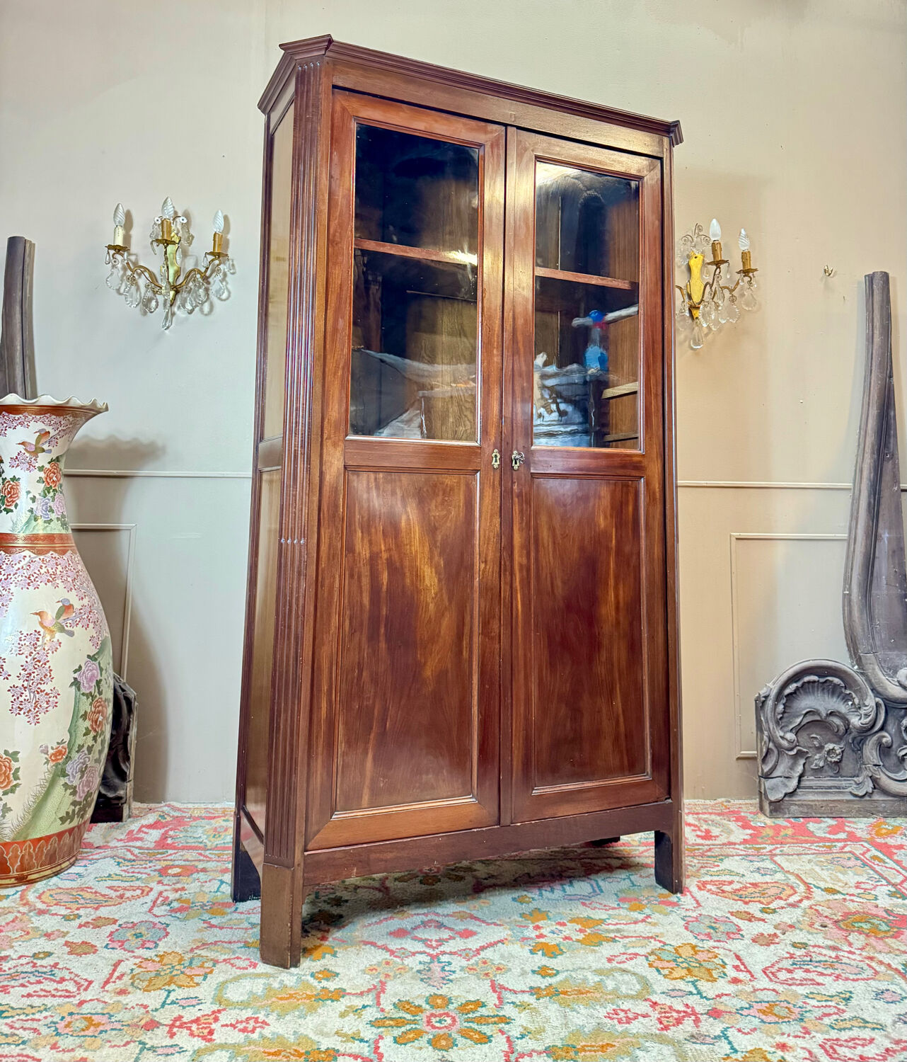 Mahogany bookcase from the louis xvi period, 18th century