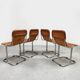 Vintage leather Calla Arflex dining chair Ari Colombo