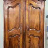Large Louis XV walnut wardrobe, 19th century