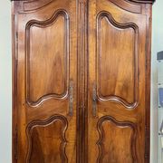 Large Louis XV walnut wardrobe, 19th century