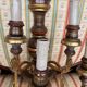 Italian baroque wall sconce. Wood, metal.