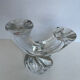 Daum crystal candle holder