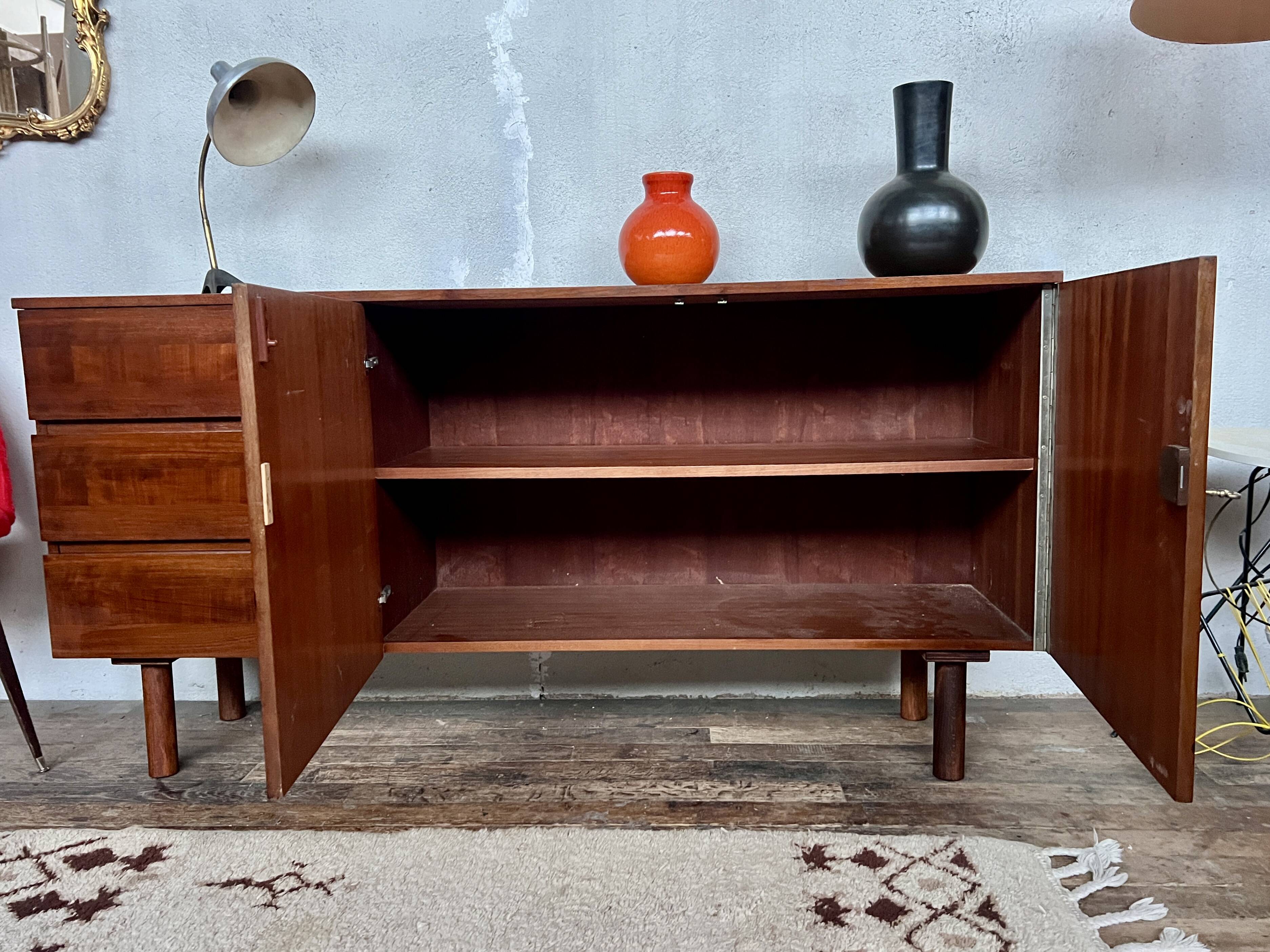 Vintage Scandinavian-style sideboard