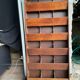 Old vintage wooden letter rack
