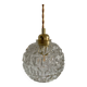 Baladeuse avec globe vintage en verre moulé