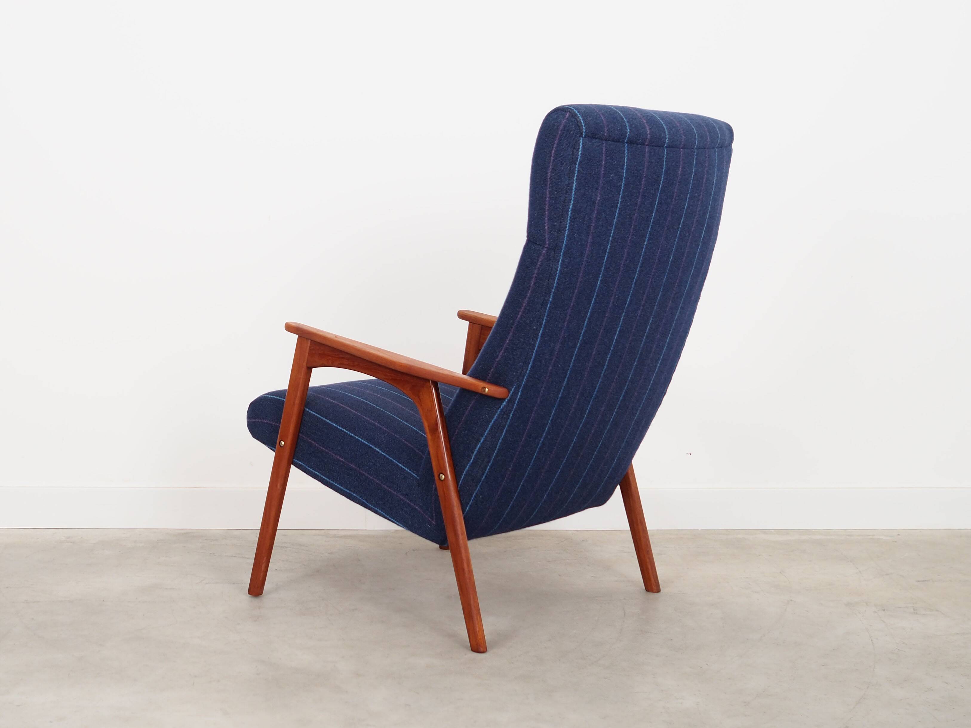 Fauteuil en teck, design danois, années 1970, production : Danemark