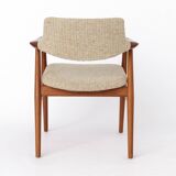 5 Erik Kirkegaard Chairs, 1960s, Vintage, for Glostrup, model GM11, Danish, Teak