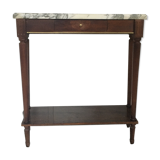 Console tray white marble