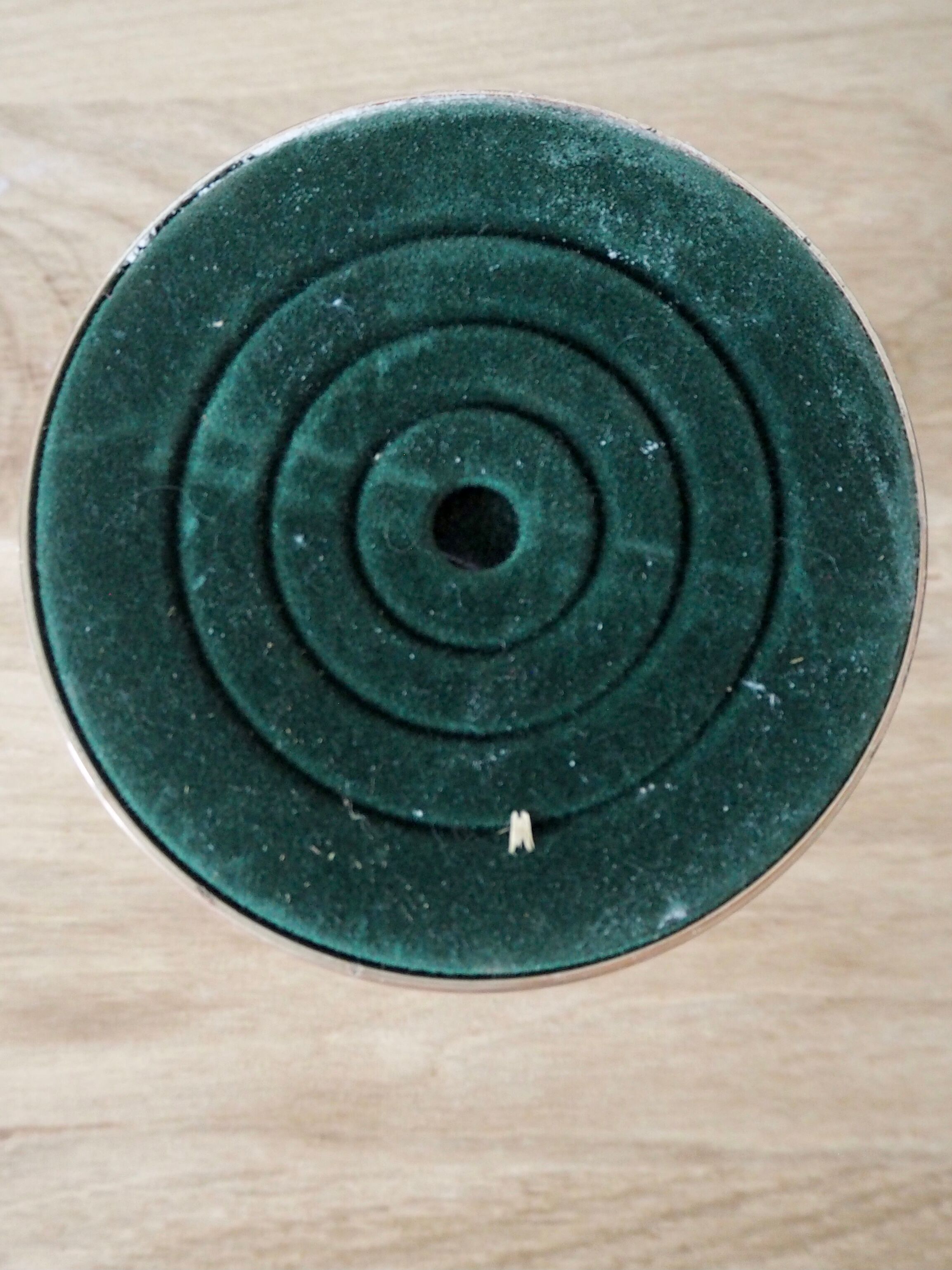 Silver candle holder