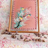 Painting on stretched canvas