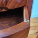 Pair of Louis XV style bedside tables with marquetry and marble.