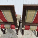 Paire de chaises Louis XIII en chêne