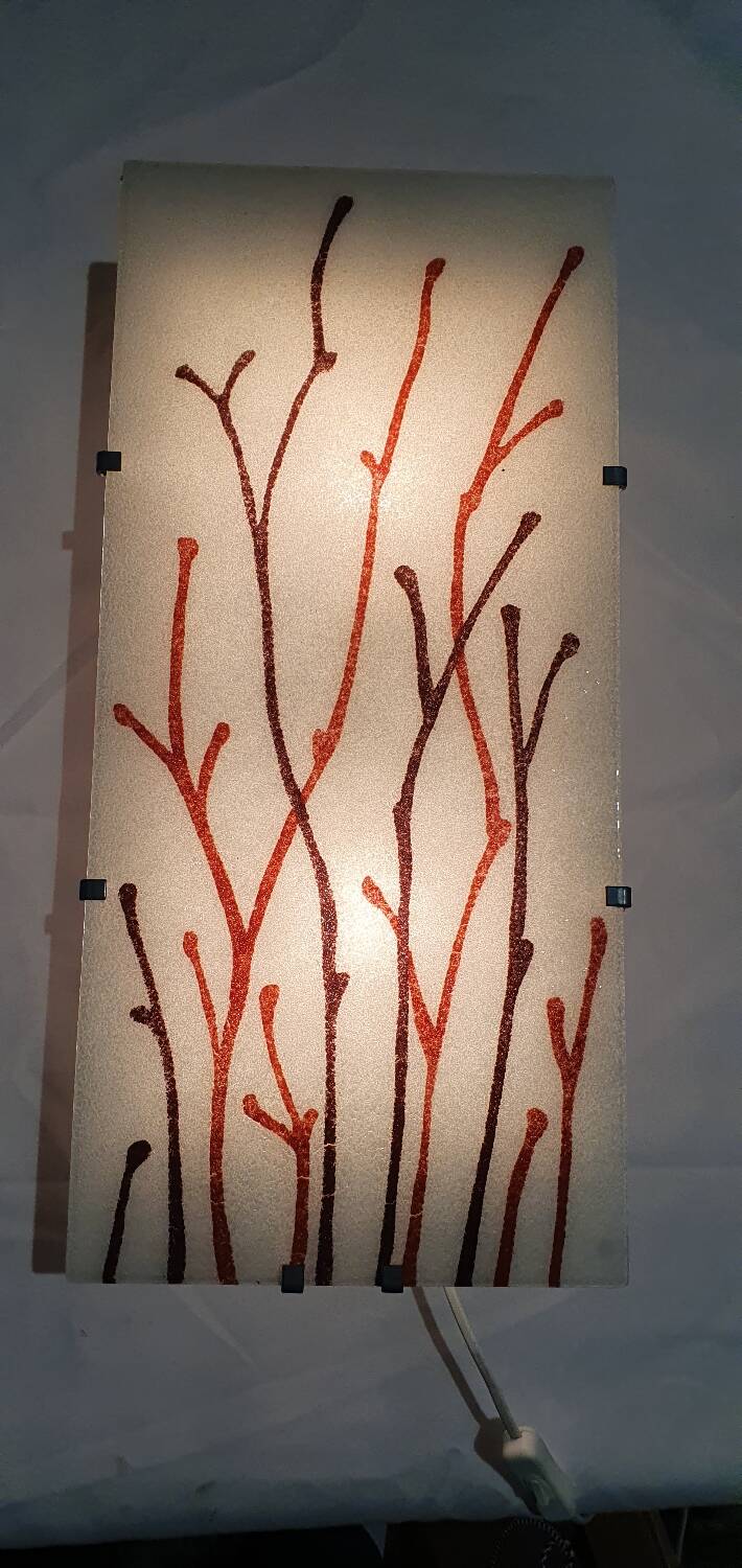 Vintage IKEA GYLLEN Julia Treutiger 1990s wall lamp white fall