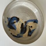 Ceramic plate signed vintage 70s