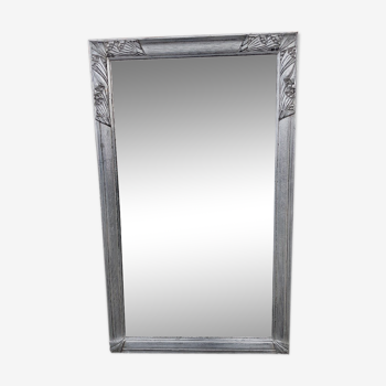 Miroir argenté 1930 136 cm x 82 cm