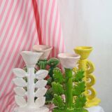 Ceramic candle holder / jewelry holder - Peony model