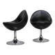pair of "space age" swivel chairs. Sweden, circa 1965