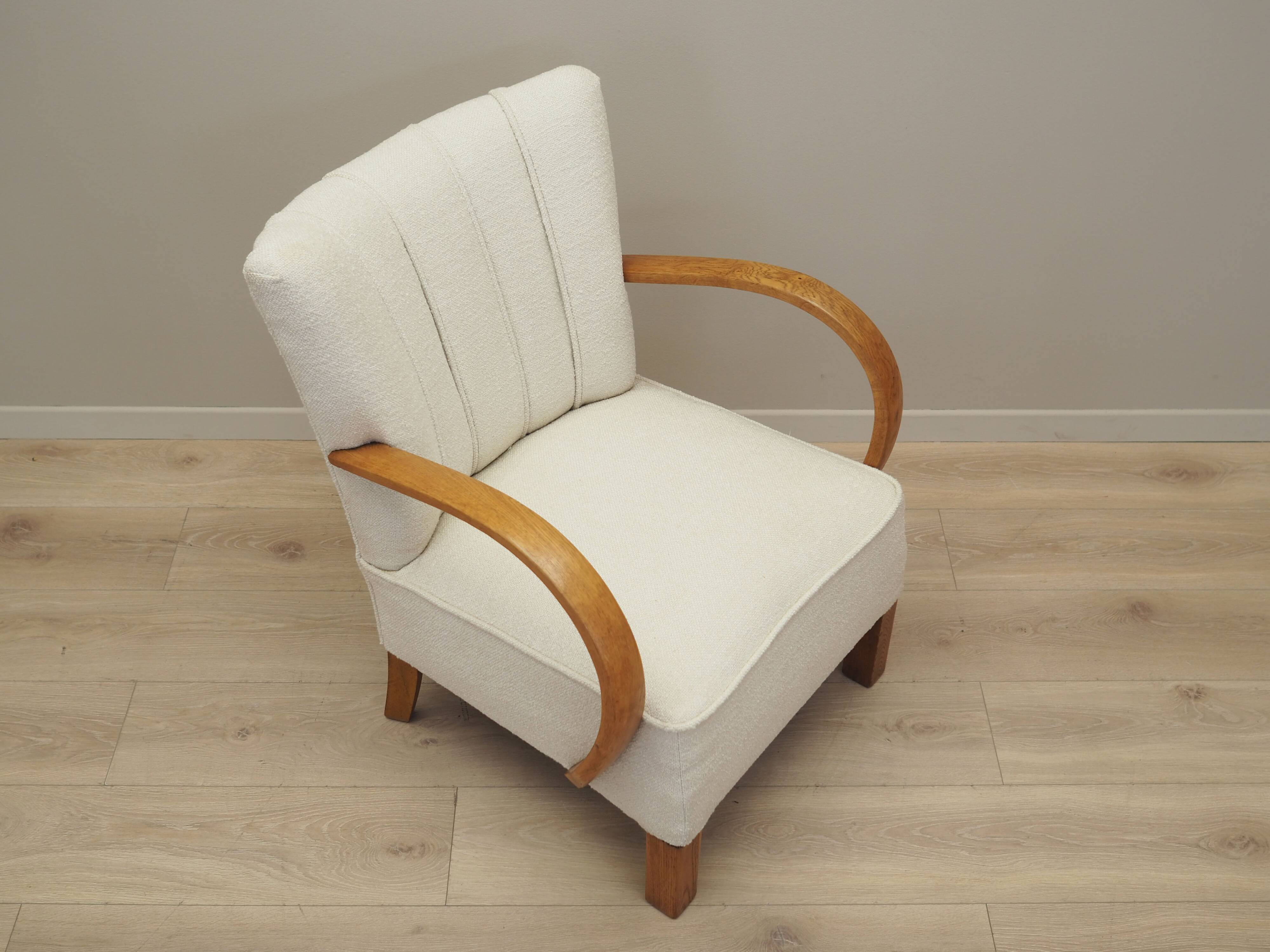 Oak armchair, Art Deco, 1950s, made in Denmark