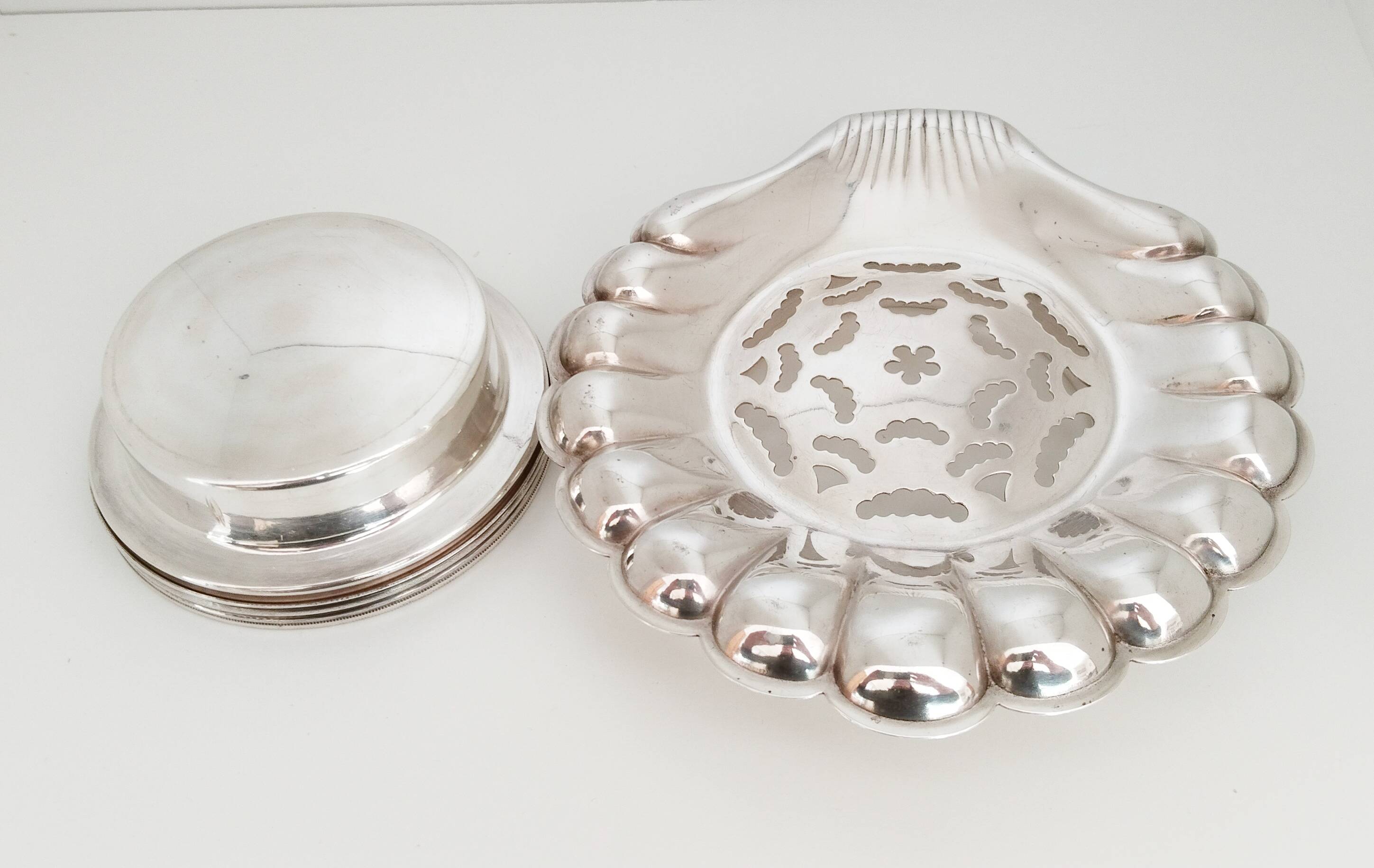 Coquillor-Ice Silver Butter Dish
