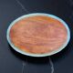 Miroir ancien biseauté oval XIX ème peint