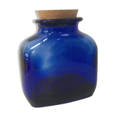 Vintage cobalt blue glass pot