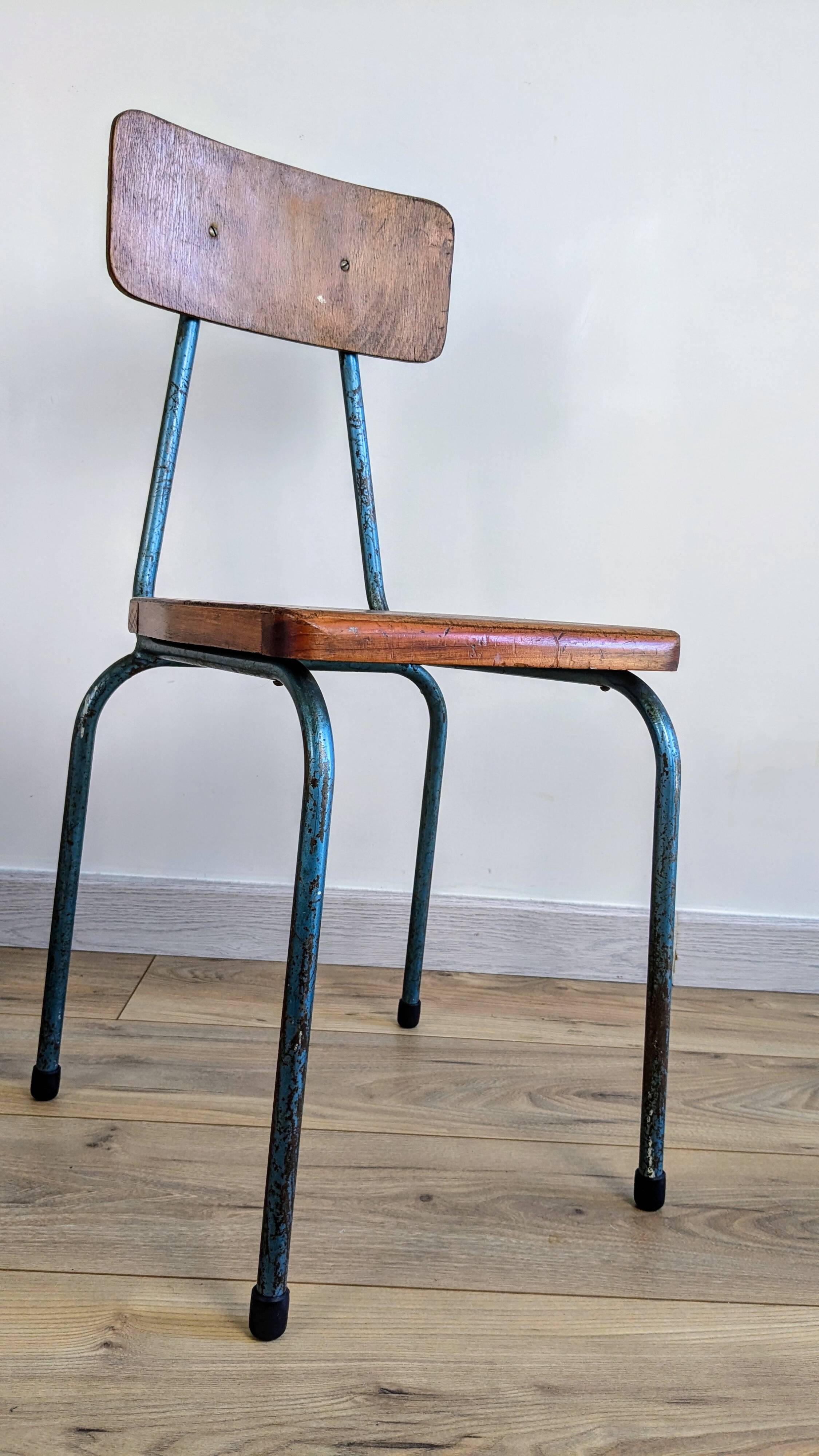 Vintage industrial children's chair