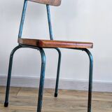 Vintage industrial children's chair