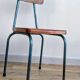 Vintage industrial children's chair
