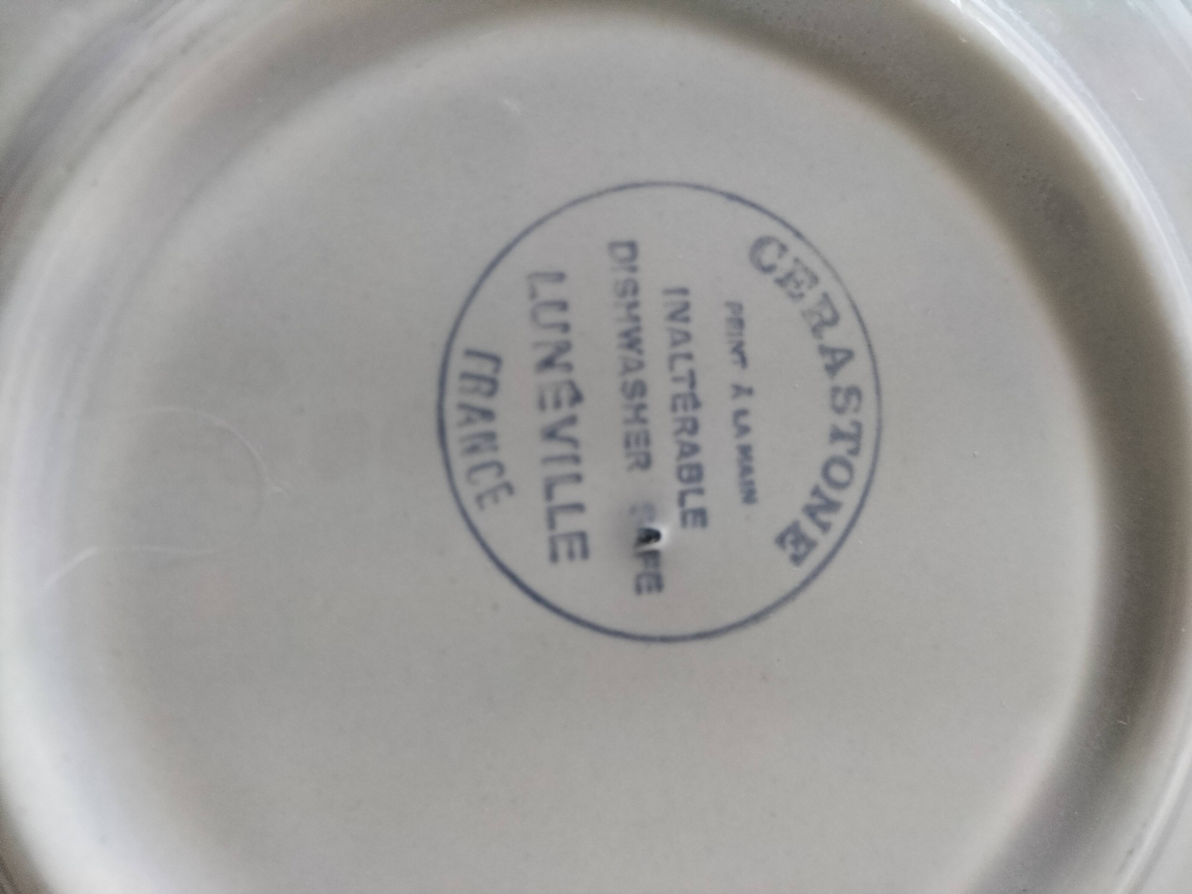 Set of vintage French plates – Gien, Lunéville & Digoin – 1960s