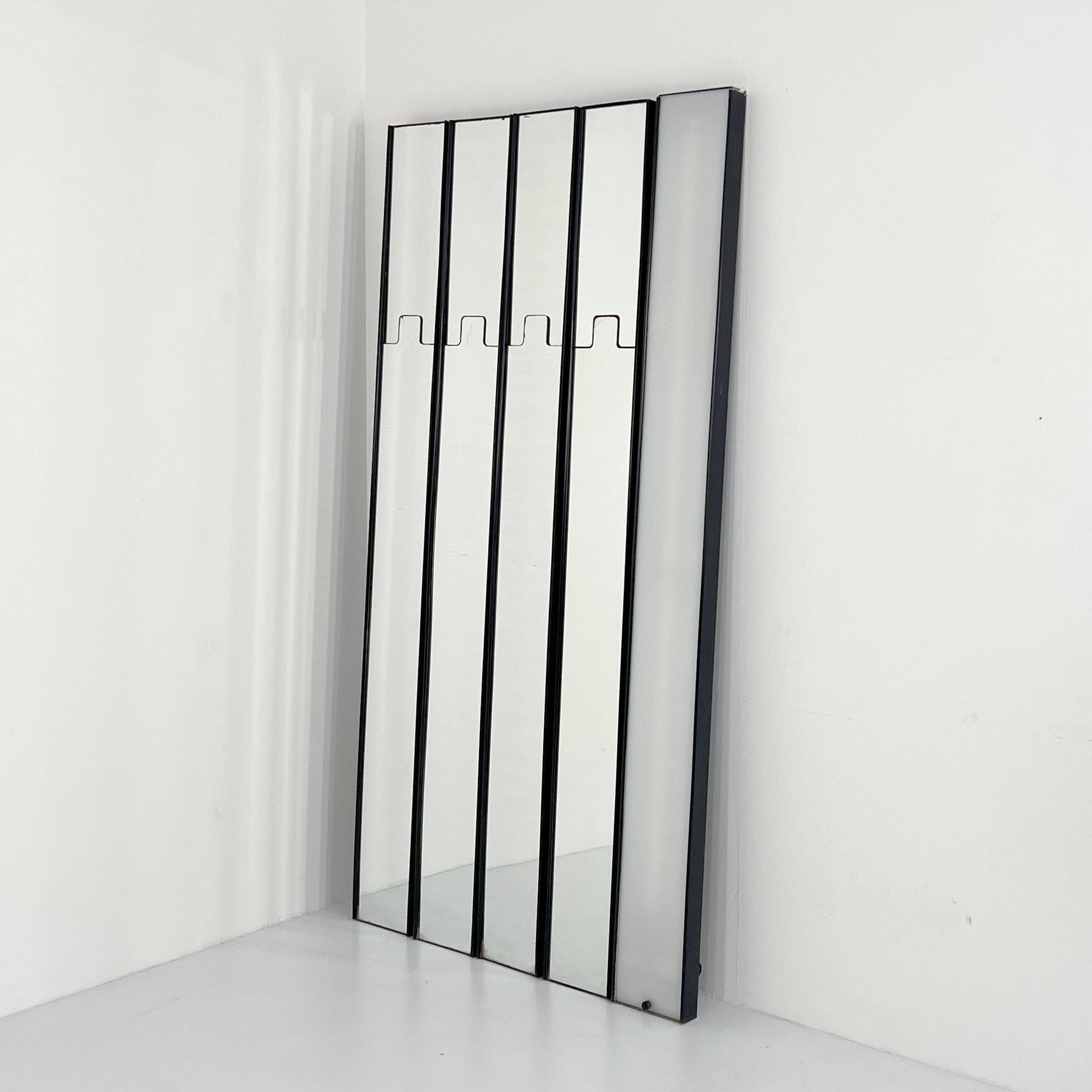 Lot of Mirrors / Lamp / Coat Racks model Gronda by Luciano Bertoncini for Elco, 1970