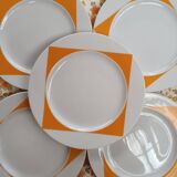 5 Guy Degrenne dessert plates