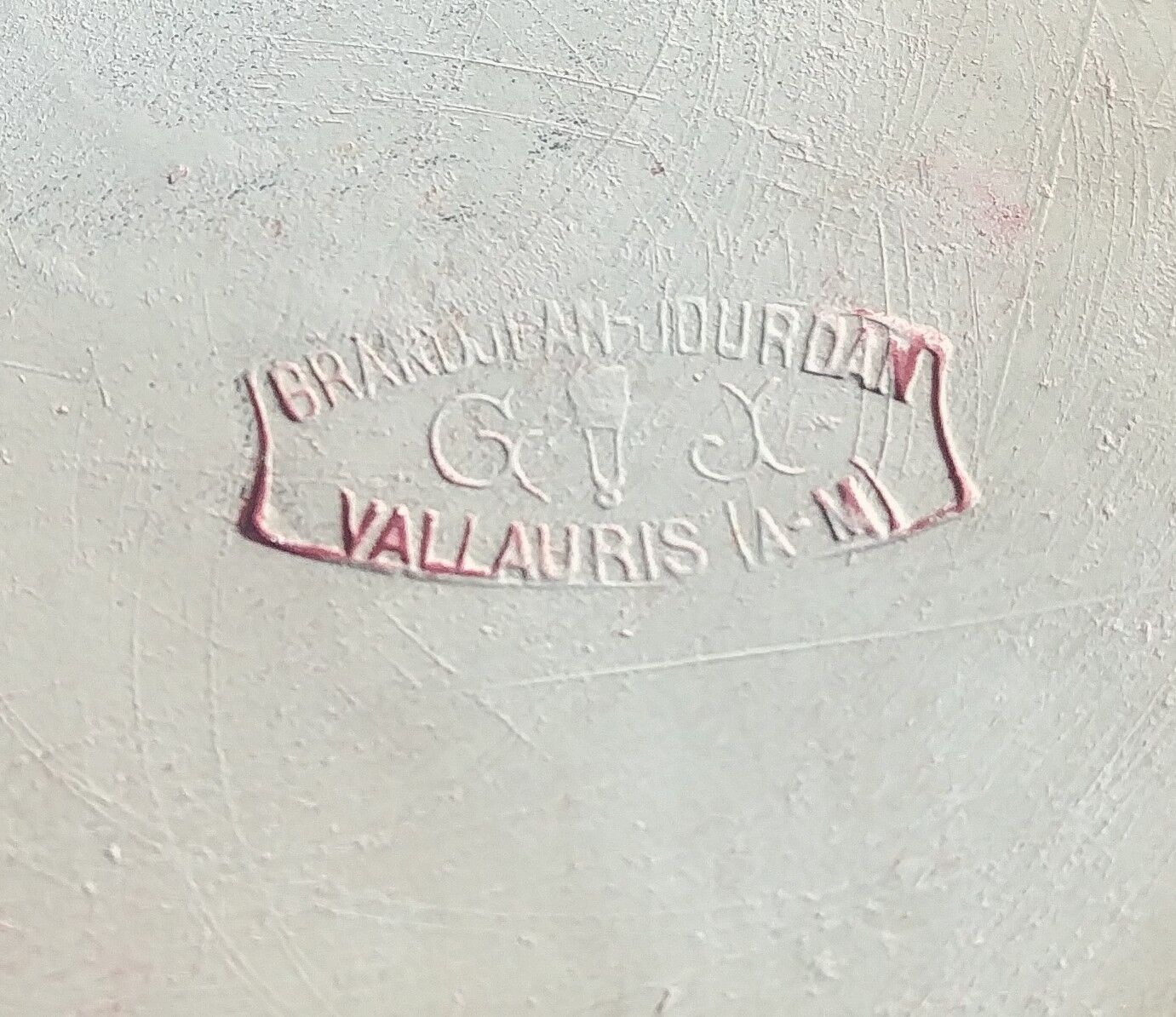 Set of trivets and two coasters Vallauris Grandjean-Jourdan 50-60s