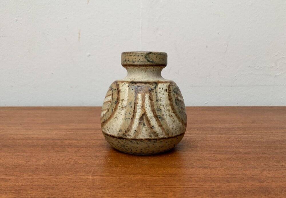 Mid-century Danish vase from Søholm pottery workshop, 1960s.