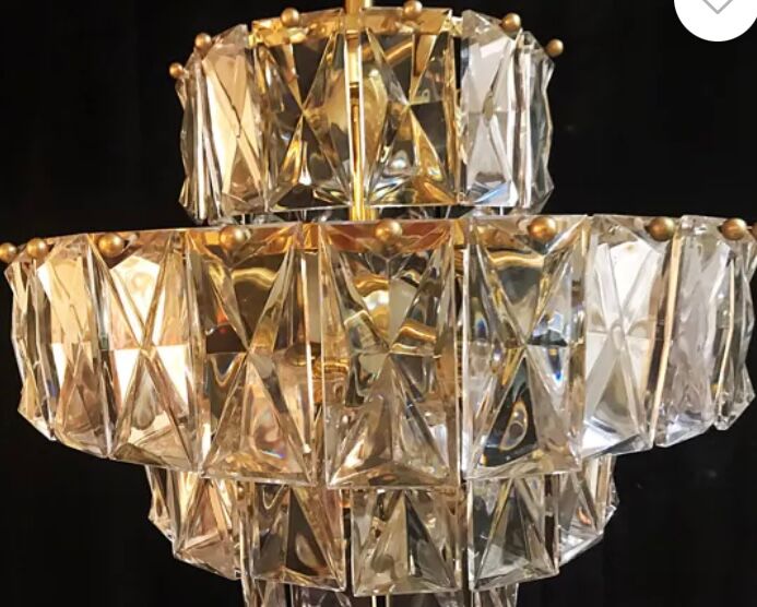 Kinkeldey glass chandelier 3 levels
