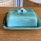 Glazed terracotta butter dish